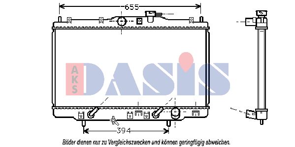 AKS DASIS Radiaator,mootorijahutus 100020N